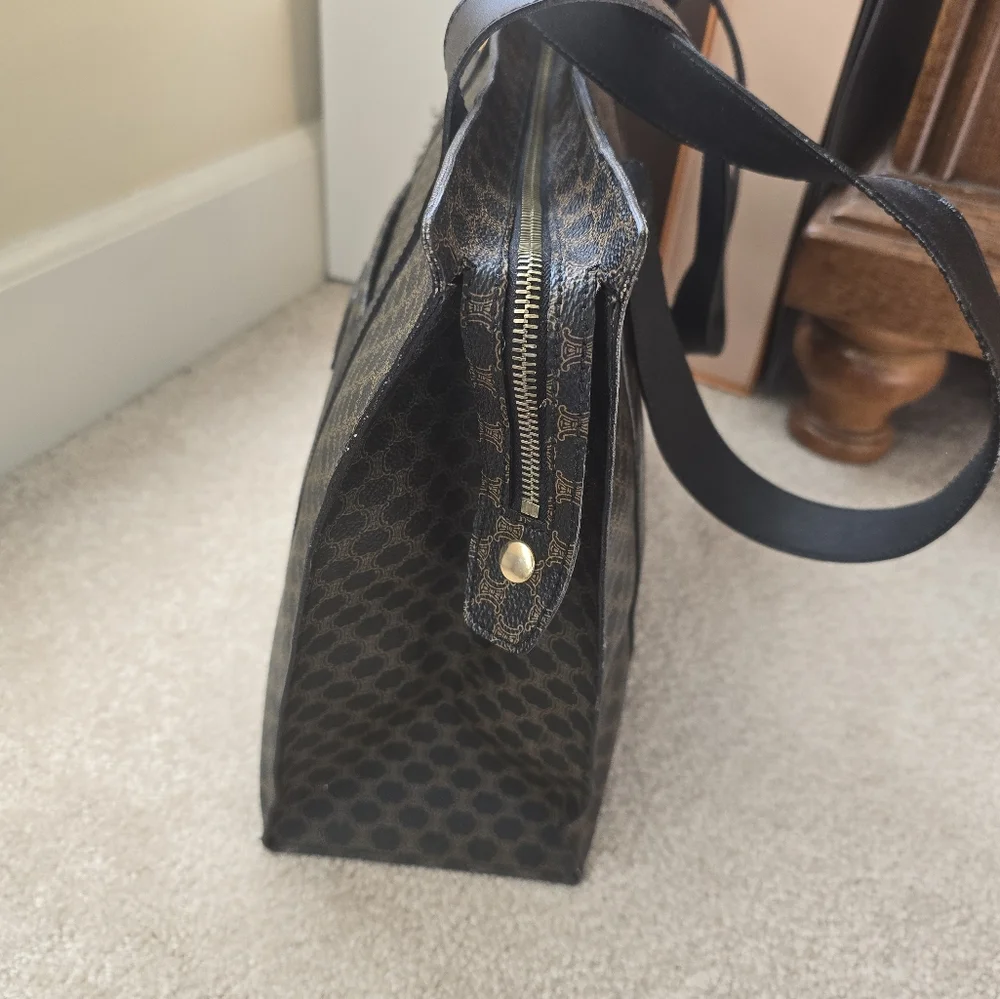 Celine Black and Brown Tote Bag - Picture 4 of 9